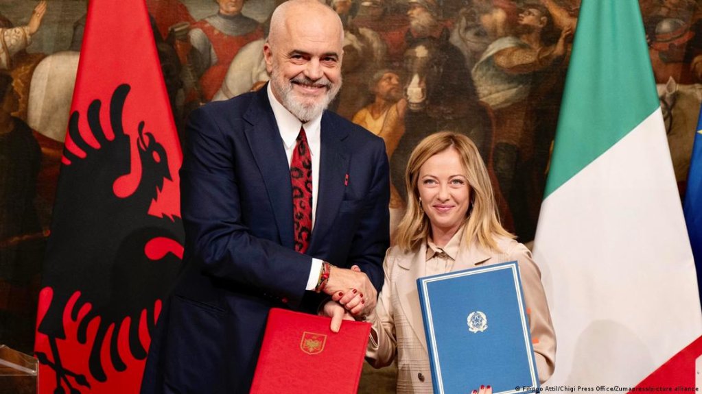 Will Italy return to its migration hubs in Albania once the new EU migration pact is in place? | Photo: Filippo Attil/Chigi Press Office/Zumapress/picture alliance