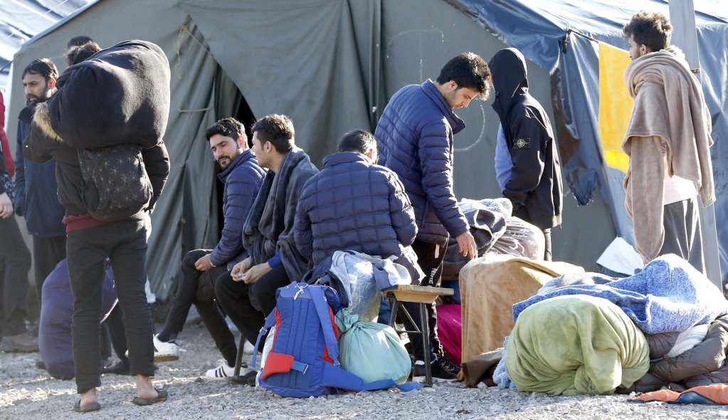 مهاجرون في مخيم ليبا في بيهاتش ، البوسنة والهرسك | الصورة: أرشيف / وكالة حماية البيئة / فهيم دمير