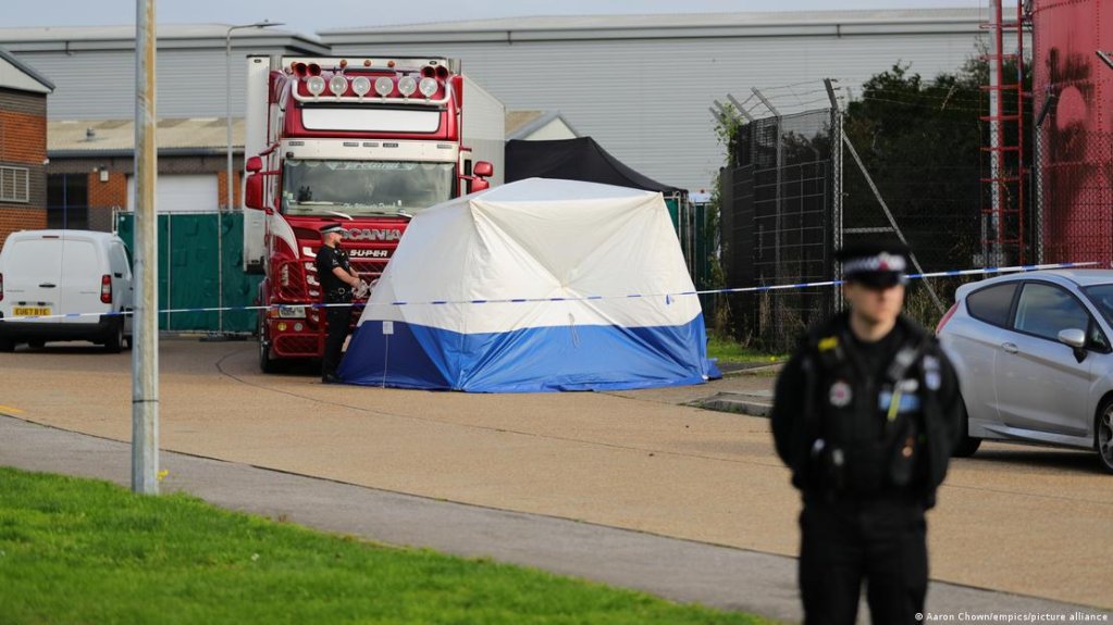 In 2019, 39 Vietnamese nationals were found dead in this truck in the UK | Photo: Aaron Chown/empics/picture alliance