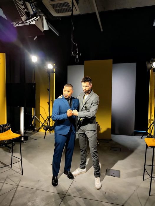 Germano Gentile with director Hleb Papou | Source: ANSA/Facebook profile of Germano Gentile