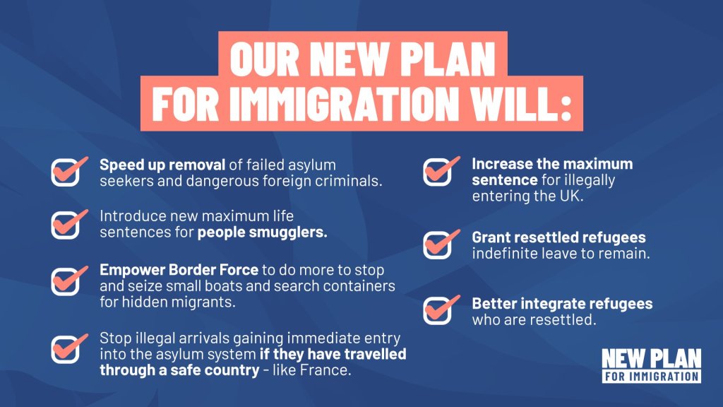 The UK Home Secretary outlined Britain's new plan for immigration a year ago | Source: UK Home Office Twitter feed @pritipatel