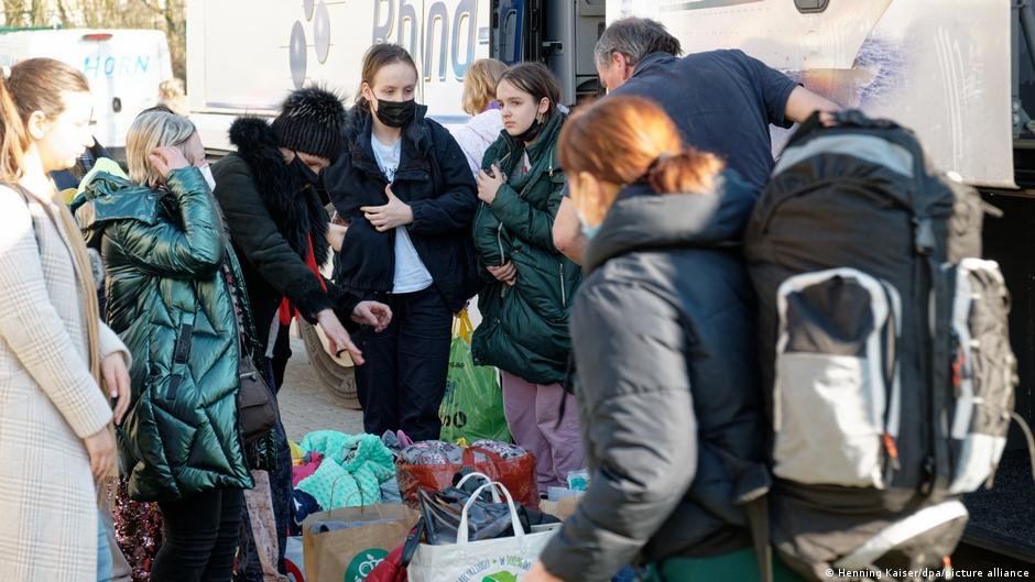 Women and children from Ukraine are arriving in Cologne (March 2022) | Photo: Henning Kaiser/dpa/picture-alliance