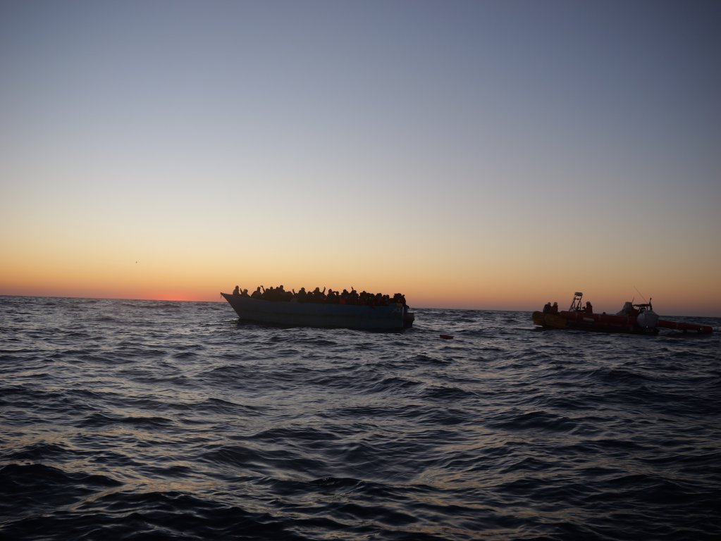 Mohammed, Salman and Zain were rescued from an overcrowded wooden boat in distress on February 5, 2024 by the MSF-operated Geo Barents ship | Central Mediterranean | Photo: Sou-Jie van Brunnersum