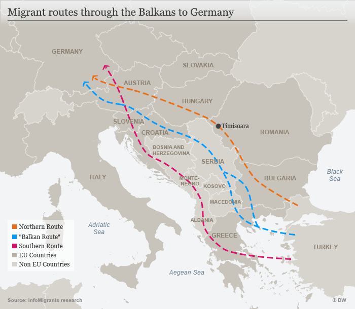 Infographic: Balkan route