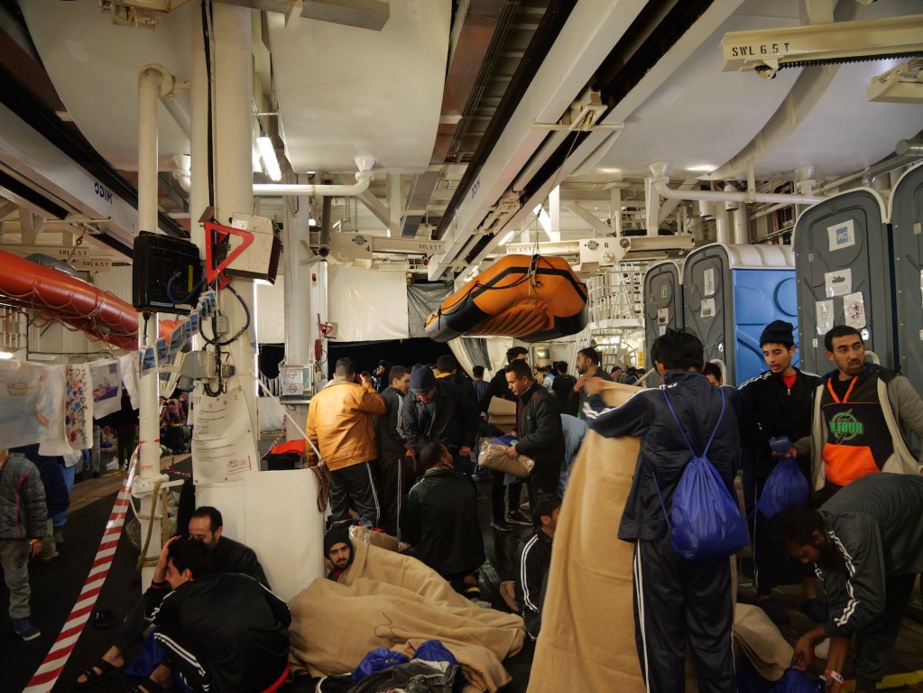 'All I want now is just to rest a little bit, have a good meal, take a shower and sleep on a bed,' Murad told InfoMigrants on his way to Italy on board the Geo Barents | Central Mediterranean Sea rescue February, 2024 | Photo: Sou-Jie van Brunnersum