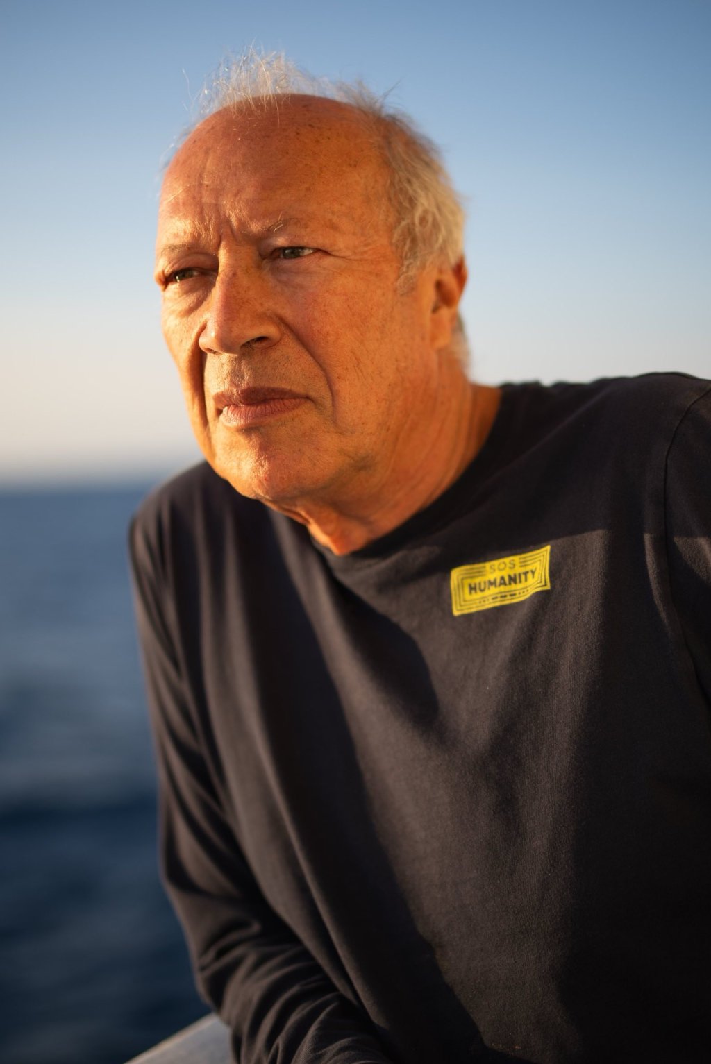 Aldo Virgilio on board the ship in May 2025 | Photo: Lizzie Gilson / SOS Humanity