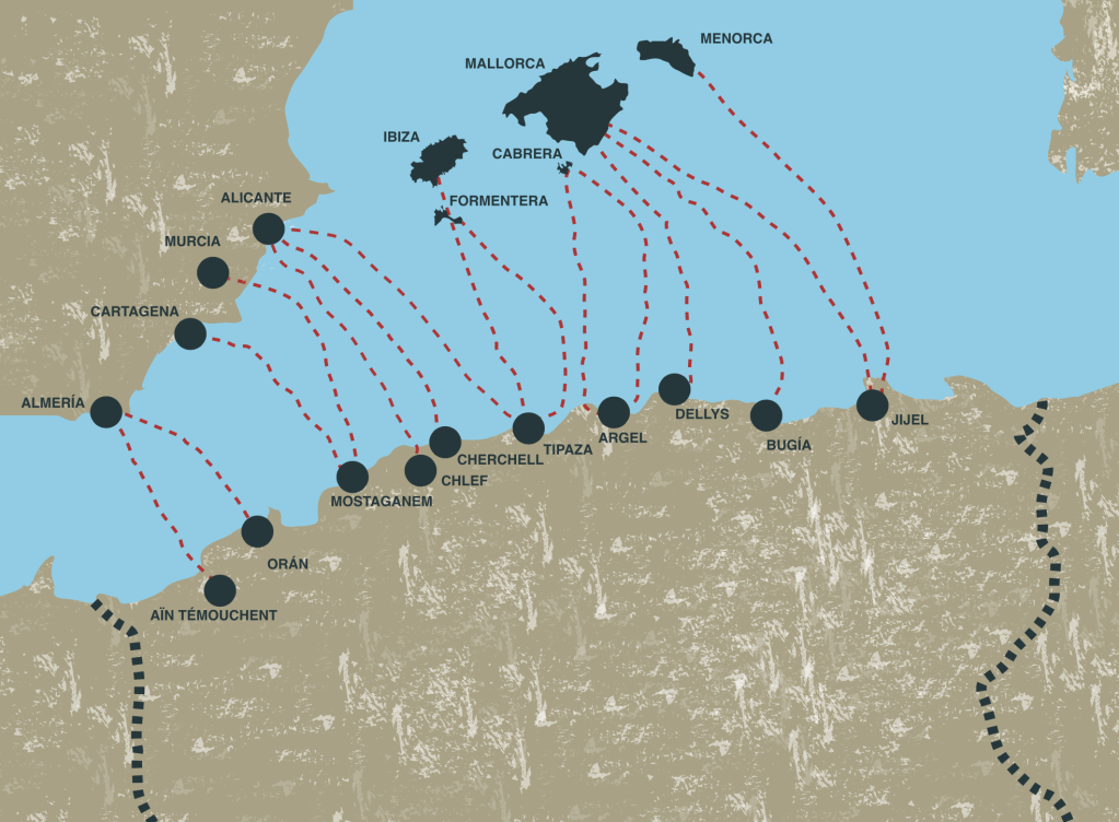 The distances between Algerian and Spanish shores can vary, making some migration journeys more dangerous than others | Credit: InfoMigrants