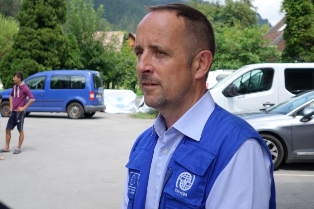 پیتر واندر اویرارت مسئول سازمان بین المللی مهاجرت (آی او ام) در بوسنیا 