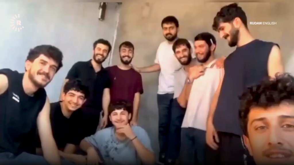 A picture from happier times: The ten young migrants embarked on their journeys with hope and excitement | Photo: Screenshot Rudaw