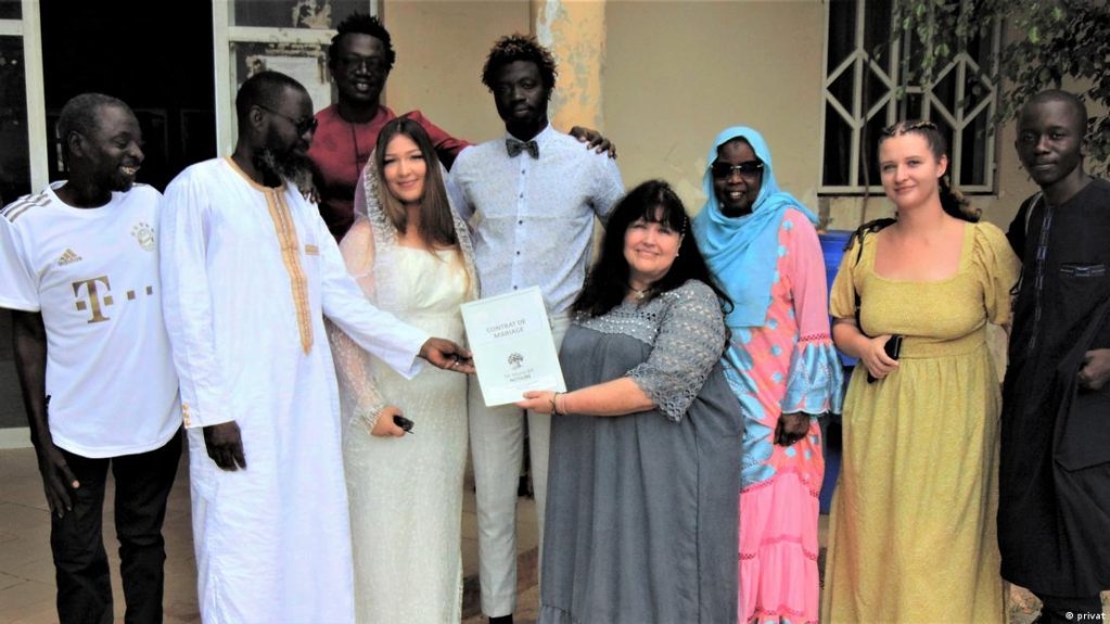 Linda et Moro se sont mariés au Sénégal. Crédit : DR