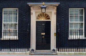 The front door at Number 10 Downing Street, seat of the British Prime Minister and where the Anglo-French summit took place on July 10 | Source: UK Government Press Office