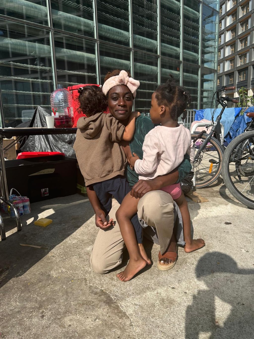 Mesieur, 33, from Togo, has been participating in the occupation of the Samusocial building's plaza since July 18 | Photo: InfoMigrants