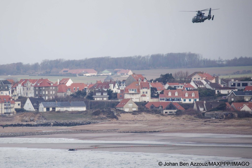 French naval authorities respond after reports of a suspected person overboard in the English Channel, January 13, 2024 | Photo: Johan Ben Azzouz / MaxPPP /Imago