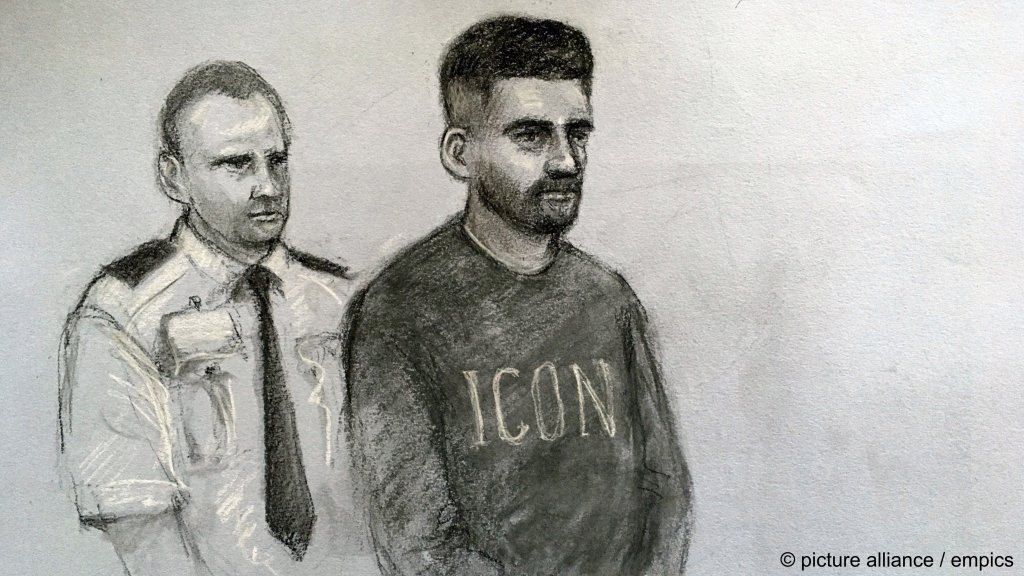 A court sketch of Hewa R during his extradition proceedings in 2022 | Photo: Elizabeth Cook / picture alliance / empics