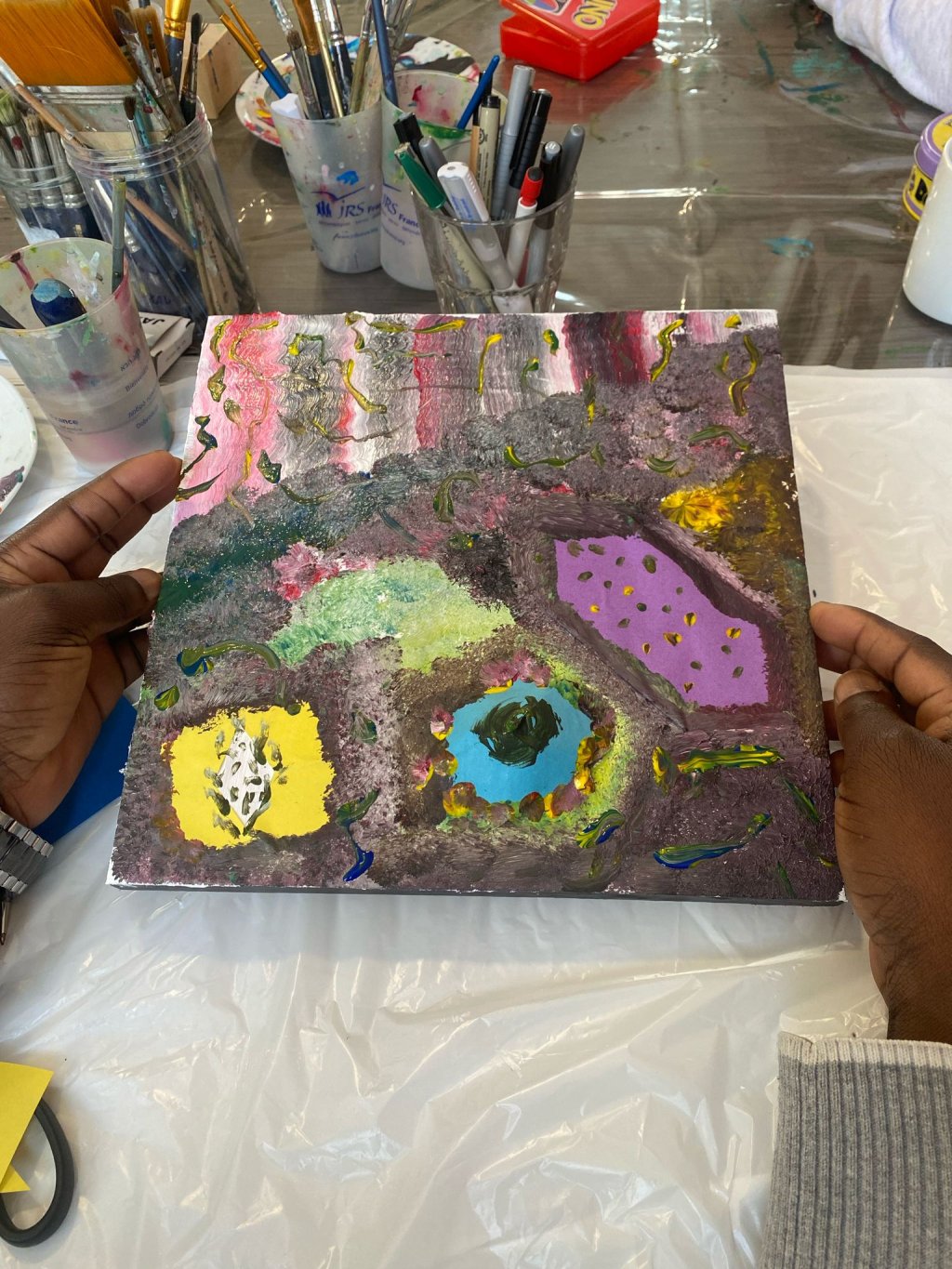 Victor, a Congolese asylum seeker, has always been passionate about drawing | Photo: InfoMigrants