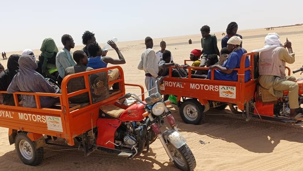 File photo: Migrants picked up in the desert near 'Point Zero' by operatives from Alarme Phone Sahara | Photo: Alarme Phone Sahara