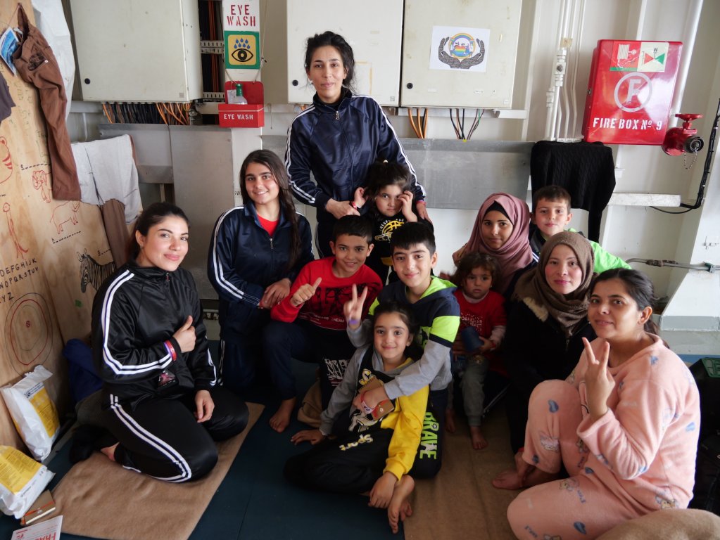 After surviving war in Syria, detention, extortion, and deprivation in Libya, the women and children on board the Geo Barents say they feel optimistic about their new lives ahead as they near Europe | Central Mediterranean Sea, February, 2024 | Photo: Sou-Jie van Brunnersum