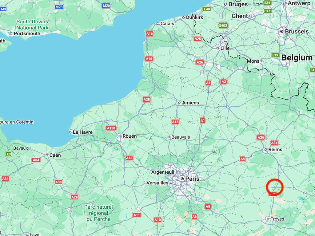 The red circle highlights the rough location where the body was found | Screenshot: Google Maps
