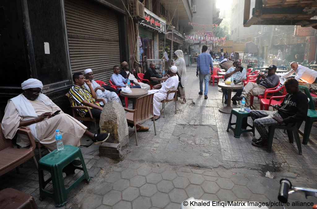File photo: Sudanese refugees take coffee in Cairo, Egypt, 17 April 2024, but many of them live in very poor conditions in the country and reportedly can also face discrimination | Photo: Khaled Elfiqi / Matrix Images / picture alliance