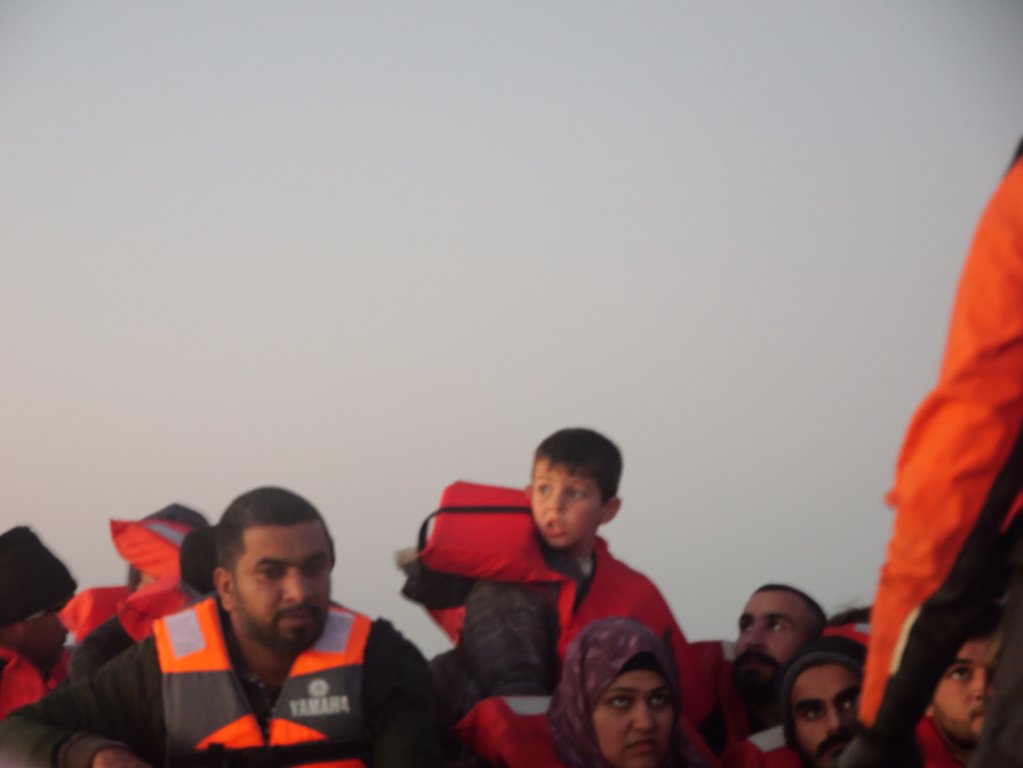 34 children, including two under the age of three, were rescued by the Geo Barents from a crowded wooden boat in distress in the Central Mediterranean Sea on February 5, 2024 | Photo: Sou-Jie van Brunnersum