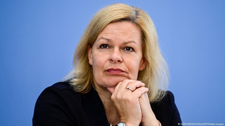 From file: Germany's Interior Minister Nancy Faeser | Photo: John MacDougall/AFP/getty