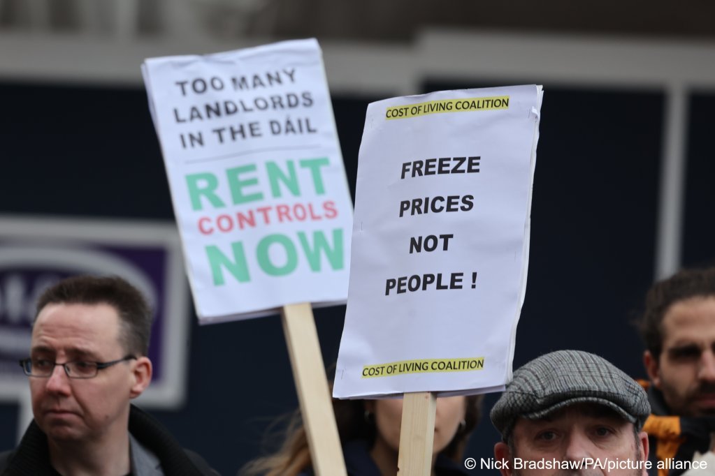 احتجاجات على أزمة السكن المتفاقمة في إيرلندا 
