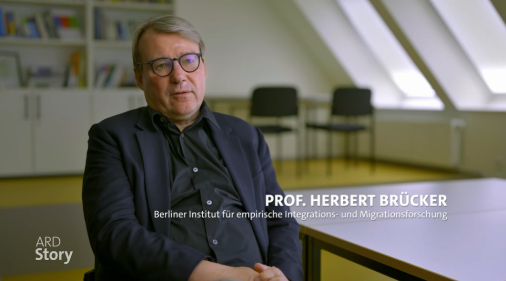 Professor Herbert Brücker fears Germany might be left behind if it doesn't simplify its laws even more | Source: Screenshot ARD documentary