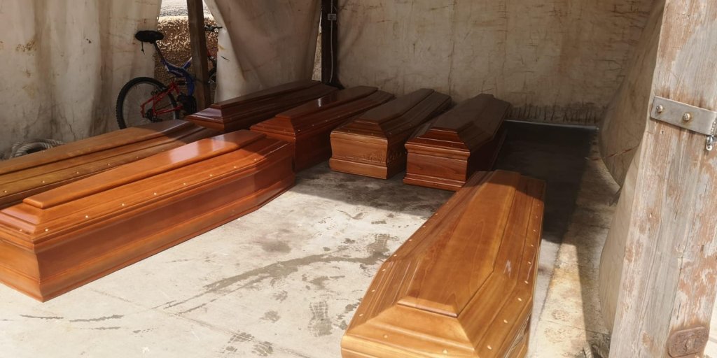 Coffins with the bodies of migrants after the shipwreck off Lampedusa | Photo: ARCHIVE/ANSA