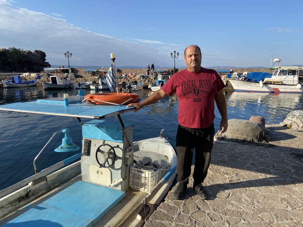 Panagiotis Kalipolitis, a fisherman from Skala Sikameneas, rescued many migrants at sea during the peak of arrivals in 2015 | Photo: InfoMigrants