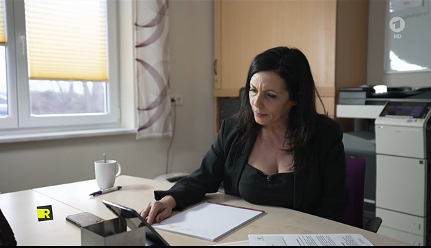 Rita Schneider is hoping to recruit care workers from Kosovo, but has been held up by bureaucracy | Source: Screenshot Report Mainz, ARD Television