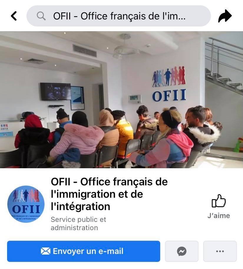 Sur Facebook, une fausse page de l'Ofii trompe les migrants - InfoMigrants