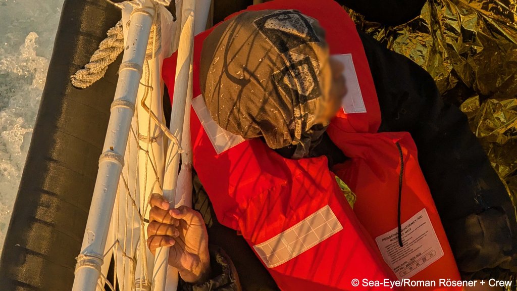 Some of the migrants suffered from sea sickness after being rescued as the journey to the port of disembarkation took around 32 hours | Photo: Roman Rösener and crew / Sea-Eye Organization