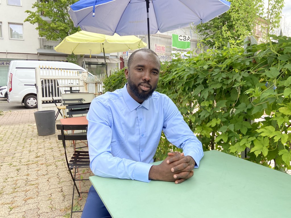 Hamit Wachi Allatchi, 32, a law student in Strasbourg, created the collective of extra-community students to defend the most precarious students | Photo: InfoMigrants