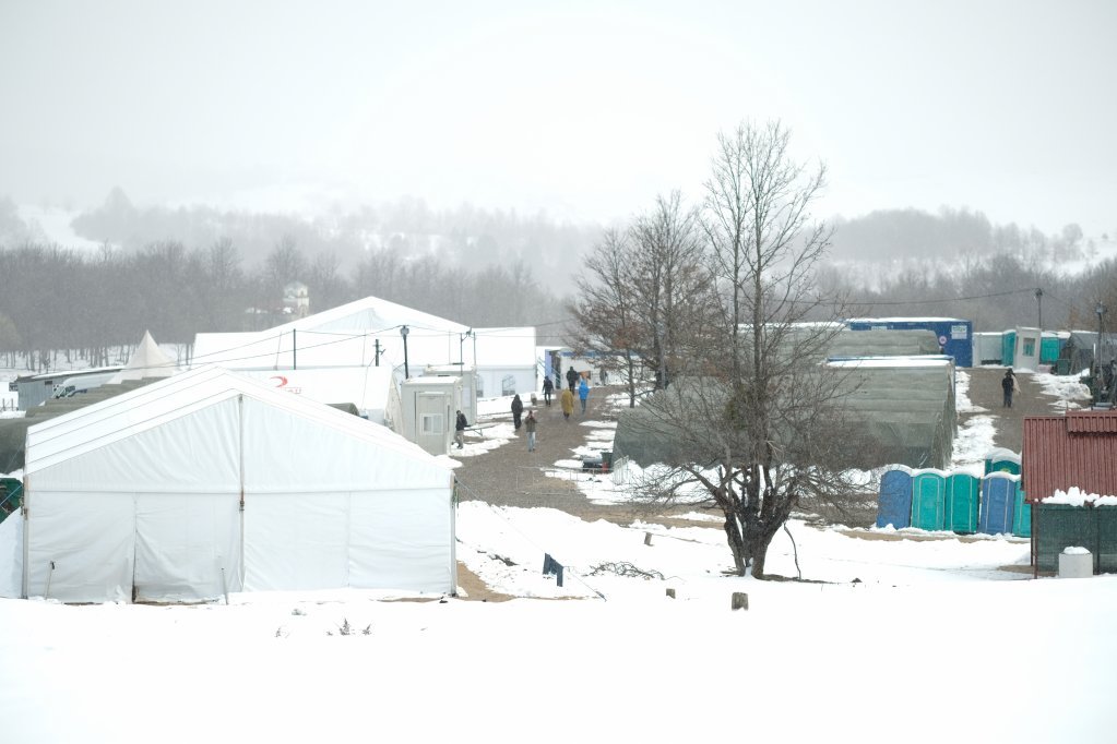 The Lipa migrant camp, on March 17, 2021 | Photo: Kemal Softic for InfoMigrants.