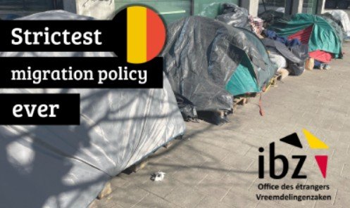 This is a screenshot from the Belgian Immigration Office's website | Source: Belgian Immigration Office www.ibz.be