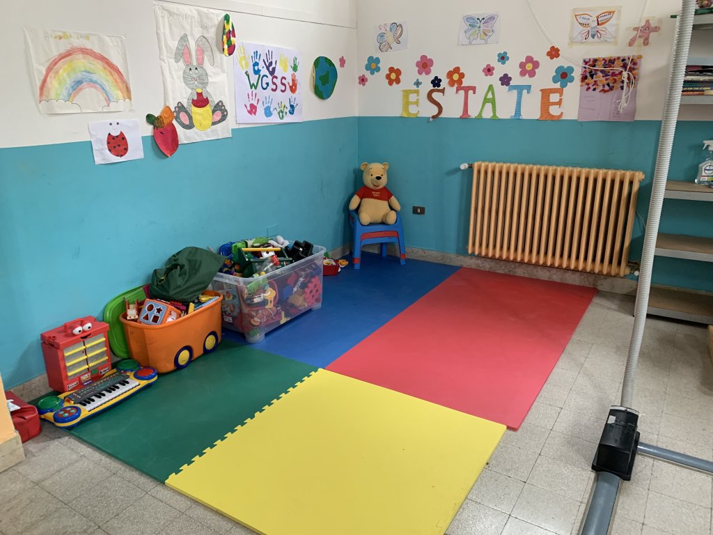 The children's play area at WGSS | Photo: Emma Wallis / InfoMigrants