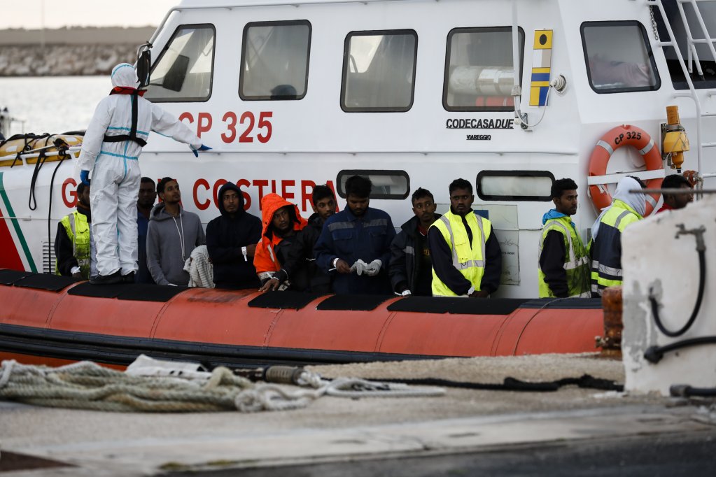 From file: The 17 survivors of a shipwreck on March 11 off the Libyan coast during their arrival at the Sicilian port of Pozzallo. The Central Mediterranean Sea is the deadliest sea crossing in the world | Photo: Francesca Ruta / ANSA