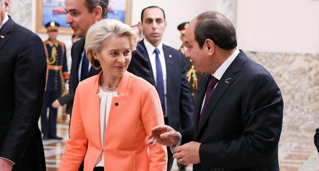 File photo: European Commission President Ursula Von der Leyen meets Egyptian President Abdel Fattah al-Sissi. The EU-Egypt deal was intended to strengthen the country's migration management and was criticized by human rights groups at the time | Photo: Reuters