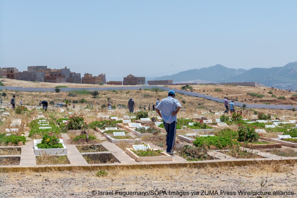 The Silim Salem cemetery in Nador, where the bodies of the migrants who lost their lives on June 24, are buried | Photo: Israel Fuguemann/SOPA Images via ZUMA Press Wire