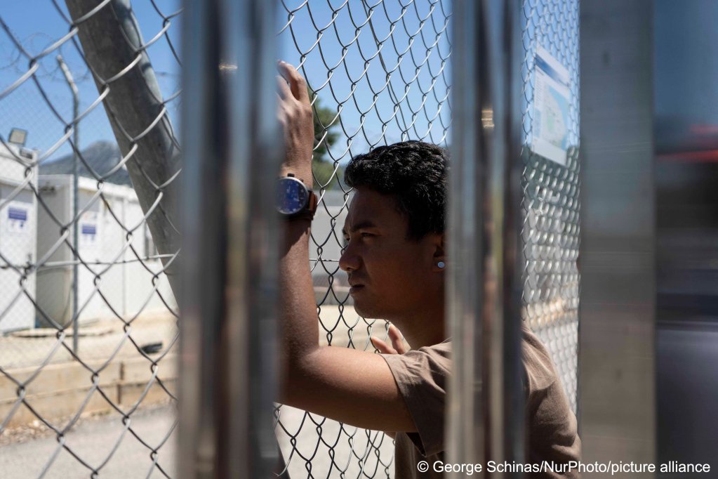 From file: An asylum seeker inside the Malakasa reception and identification center , where many of the survivors from Pylos were taken | Photo. George Schinas / Nur Photo/ picture alliance