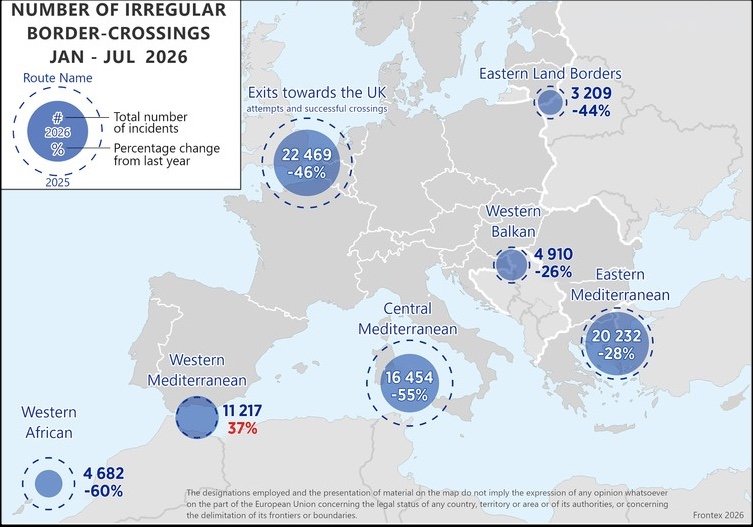 Crédit : Frontex, 2026