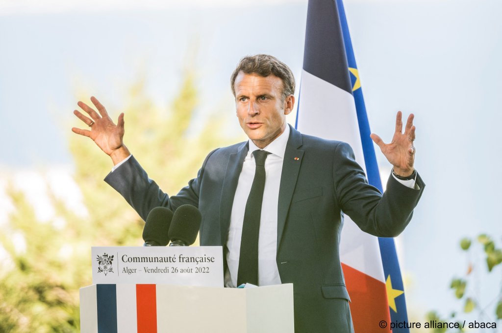 From file: France and North African countries like Algeria have historic ties. Here French President Emmanuel Macron visits Algiers in 2022 | Photo: Eliot Blondet/ABACAPRESS.COM / picture alliance