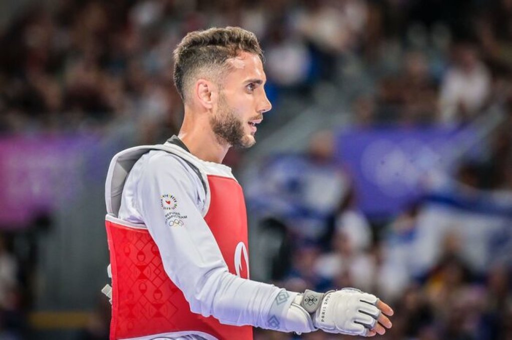 File photo: Hadi Tiranvalipour, the Iranian athlete, welcomed by the Italian Taekwondo Federation in January 2023 | Photo: ANSA