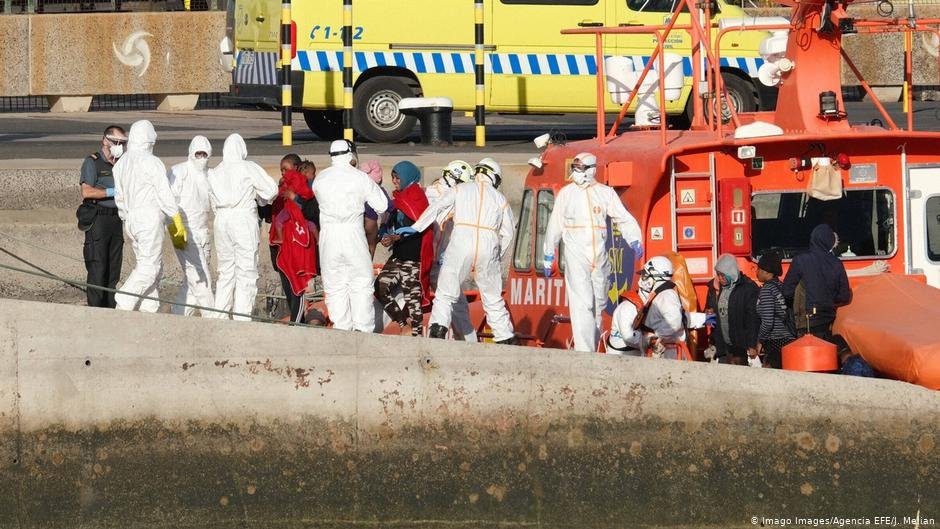 The number of African migrants who have reached the Canary Islands via the Atlanic Ocean has increased significantly in recent months | Photo: Imago Images/Agencia EFE/J. Melian