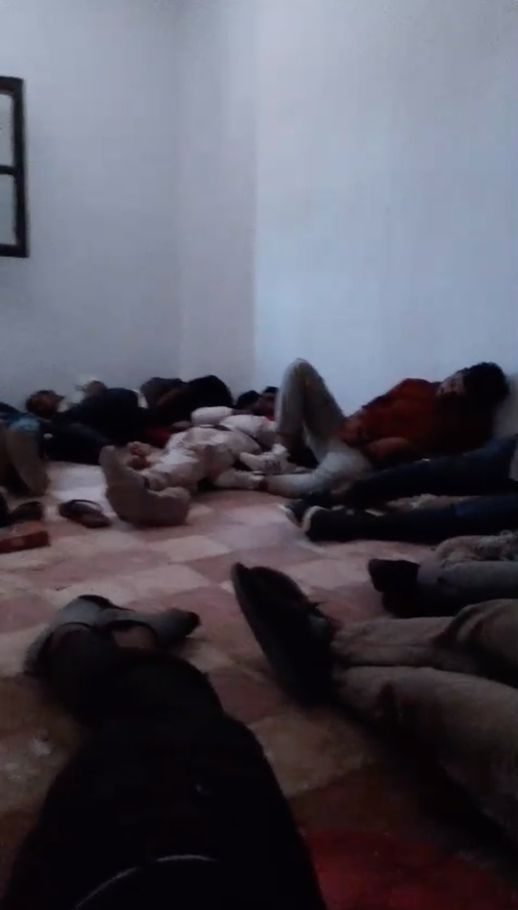 A still from a video Rahim* took of one of the rooms where he was kept in Libya | Source: Private