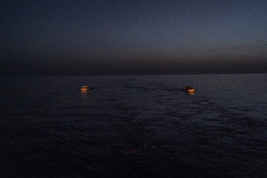 The two seven-meter boats were spotted by radar just a couple of miles from where the Life Support had been sailing | Photo: Emergency Press office