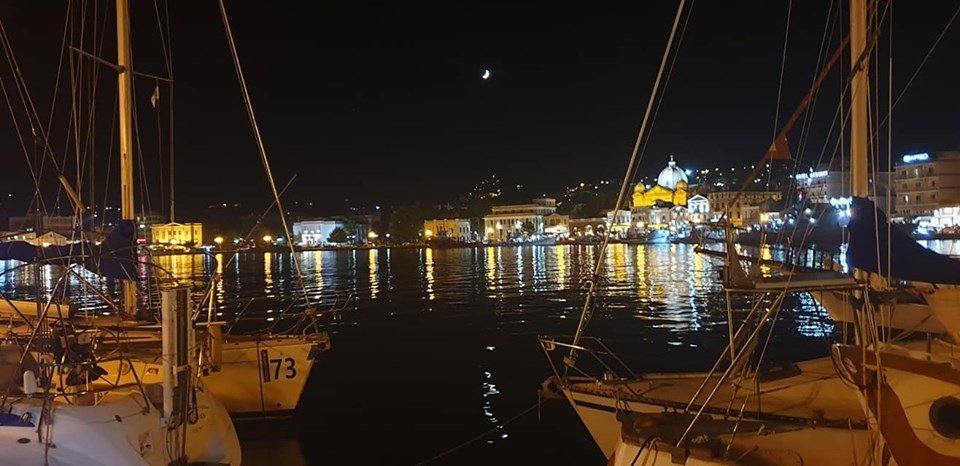 The capital of Lesbos, Mytilene, is known for its balmy summer nights -- though many migrants might not speak in as uplifting terms about their lives there | Photo: Amanullah Jawad/InfoMigrants