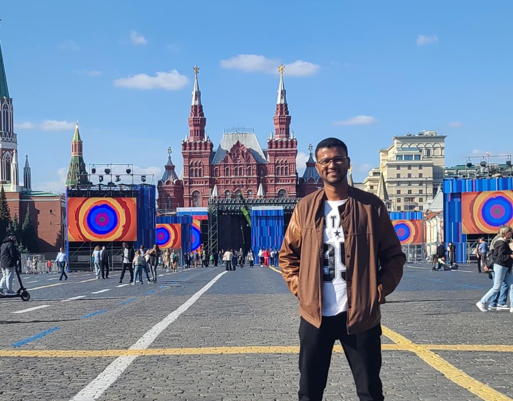 Saleh Othman on Moscow's Red Square on September 25, 2023 | Photo: Saleh Othman