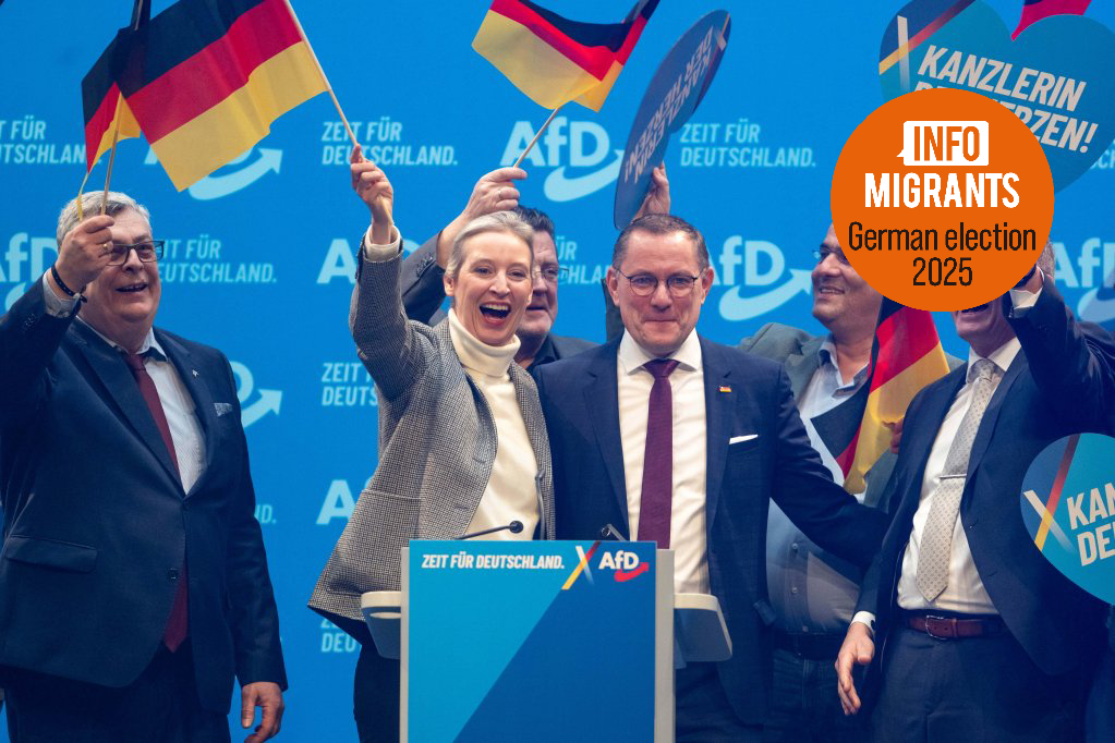 File photo: AfD members and co-leaders celebrate the party congress in January 2025, where they presented their election manifesto, which included tough measures on migration | Photo: Sebastian Kahnert / picture alliance / dpa