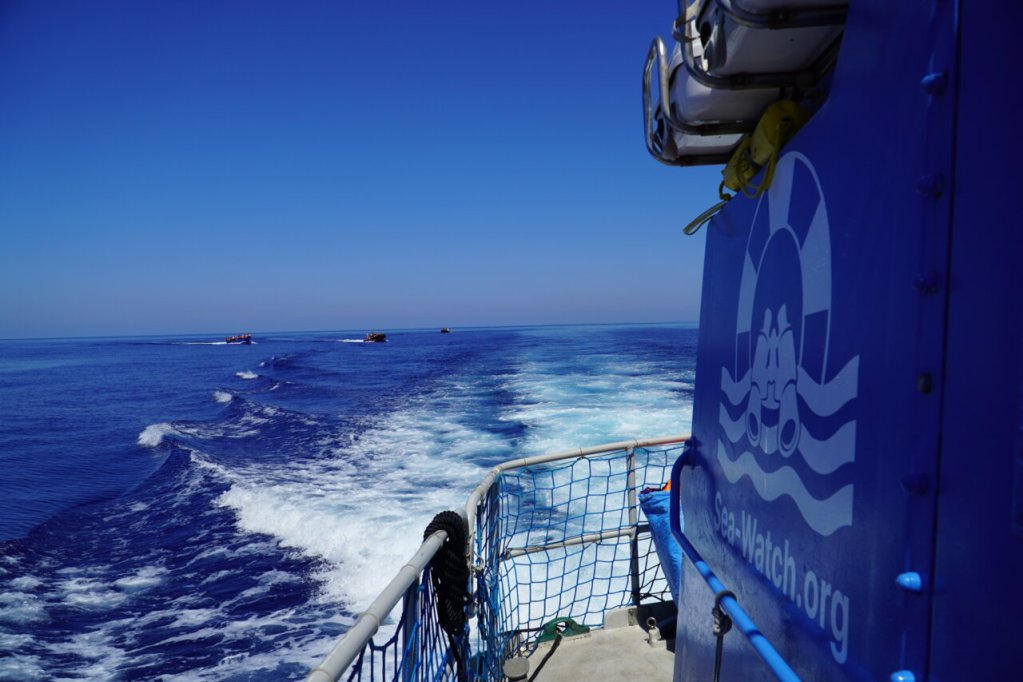Sea-Watch said its ship 'Aurora' did not have enough fuel or drinking water to reach Trapani safely | Photo: Rebecca Berker, Head of Mission, Sea Watch